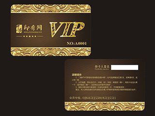 NO.00132高档VIP卡名片模板
