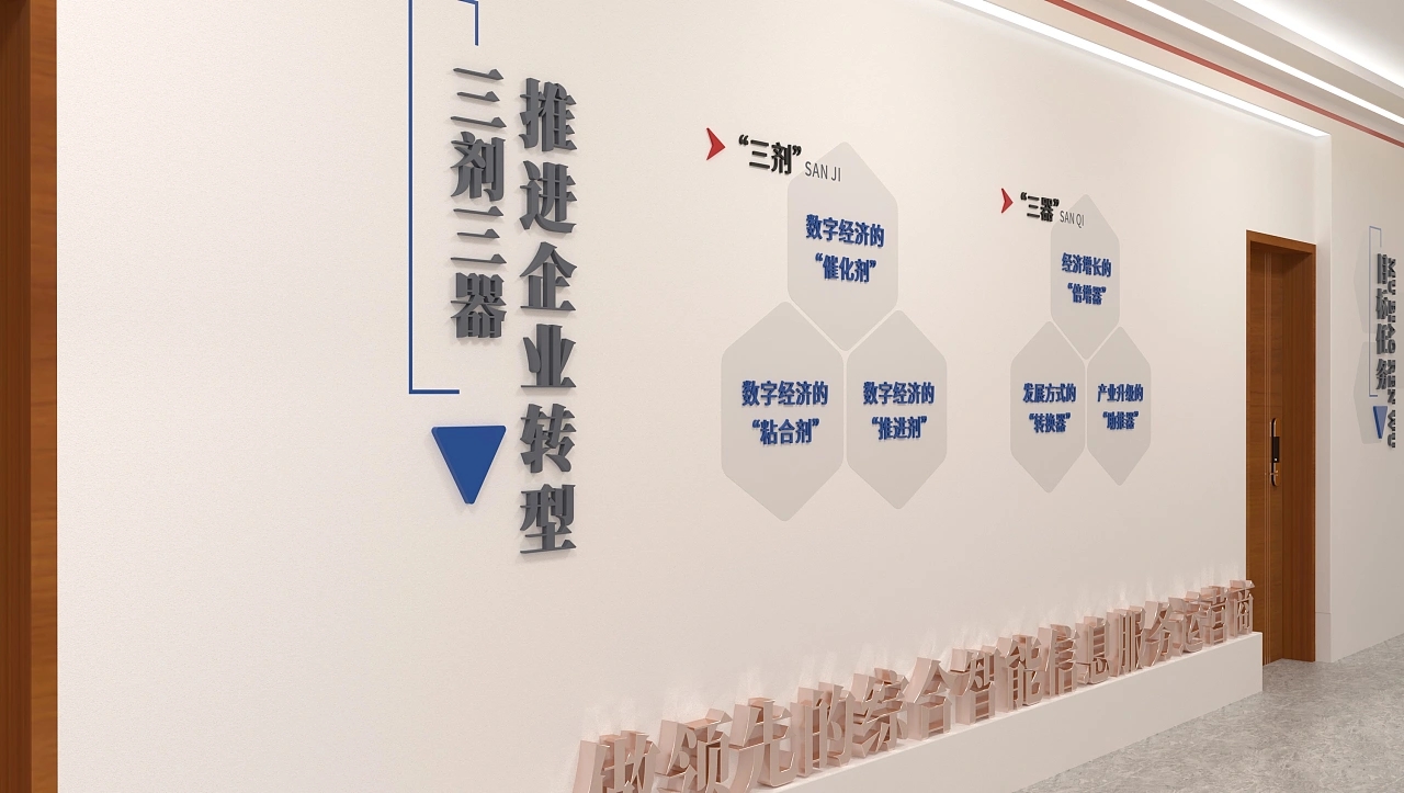 数字党建智能科技企业文化墙