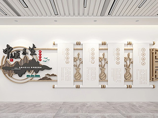 中国风传统中医文化墙设计制作